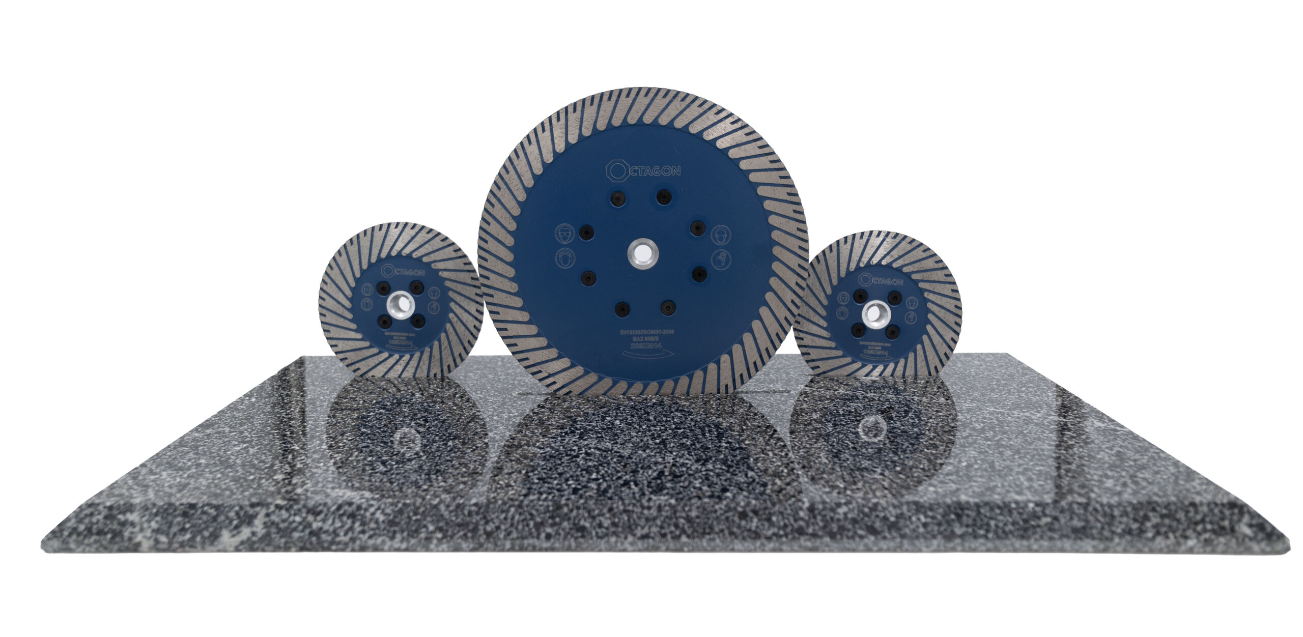 Disc Diamantat Sinterizat M14 Octagon PSA230 – 230 mm pentru Șlefuire și Finisare Granit, Cuarțit - imagine 3