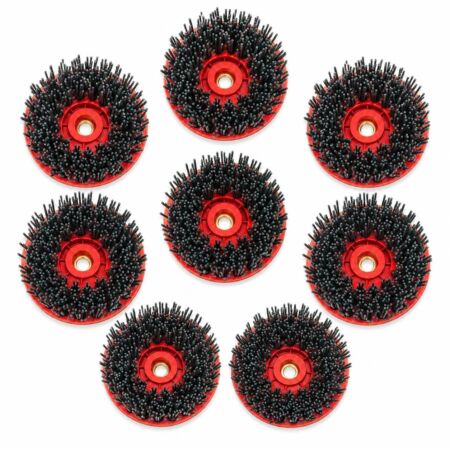 Perie diamantata Octagon de 100 mm cu prindere Melc Snail Lock sau filet M14 pentru finisaj periat si efect antichizat anticato pe marmura si calcar